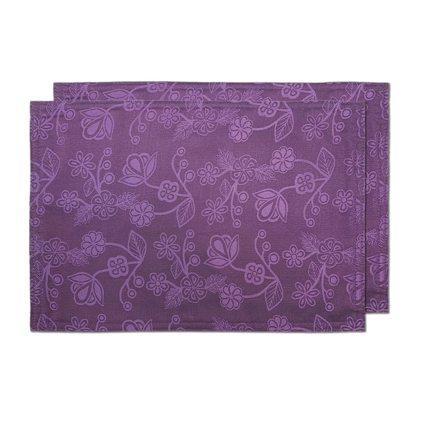 Woven Placemats (Set of 2) - Ojibwe Florals