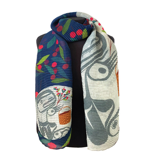 Eco Scarf - Berry Picker in The Moon