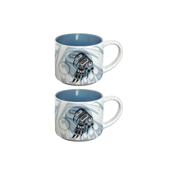 Ceramic Espresso Mugs (Set of 2) - Raven Moon