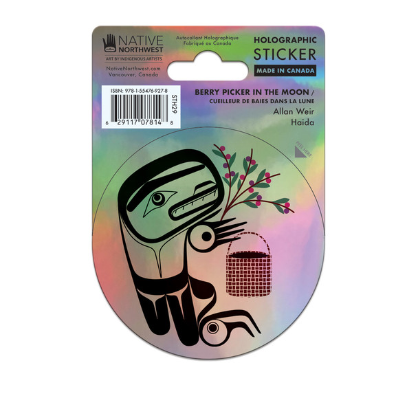 Holographic sticker - Berry Picker in the Moon
