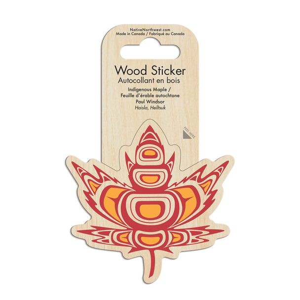 Wood Sticker - Indigenous Maple