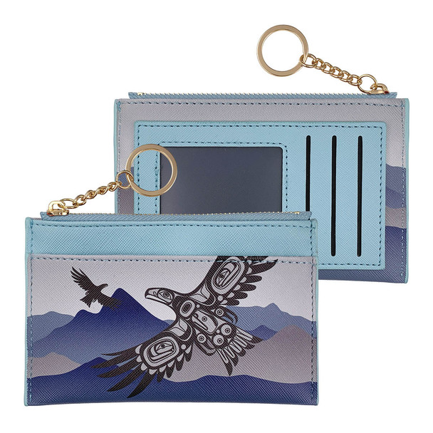 Zippered Card Wallet - Soaring Eagle
