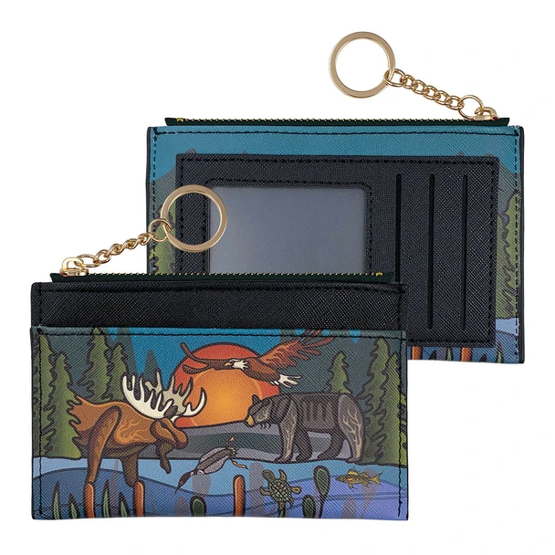 Zippered Card Wallet - All My Relatives (Indinawemaaganidag)