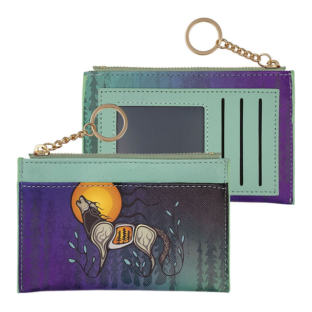 Zippered Card Wallet - Wolf (Ma'iingan) Zippered Card Wallet - Wolf (Ma'iingan)