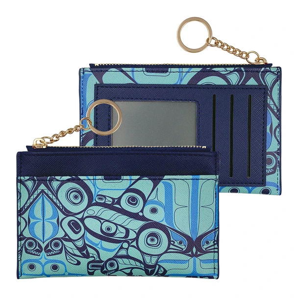 Zippered Card Wallet - Orca Song