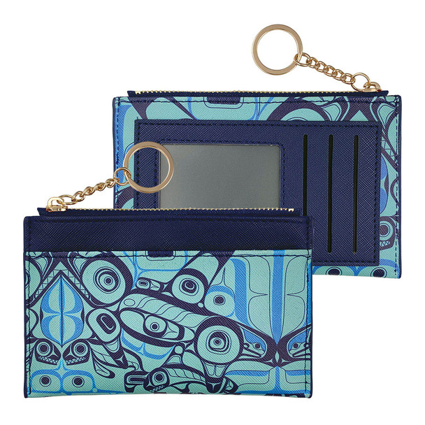 Zippered Card Wallet - Orca Song