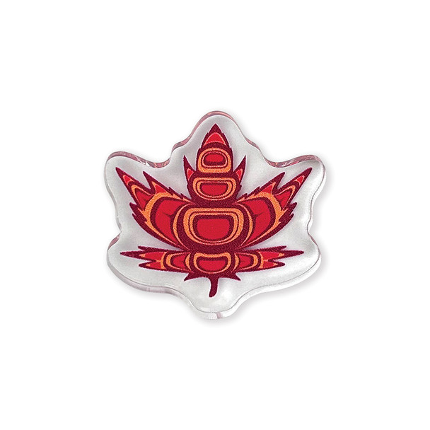 Acrylic Pin - Indigenous Maple