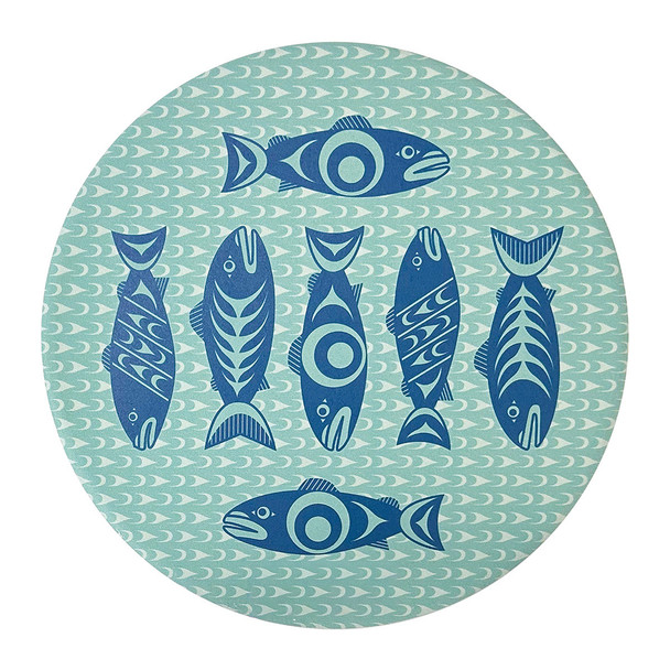 Ceramic Trivet - Salmon in the Wild