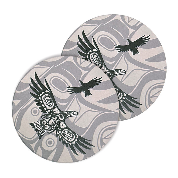 Ceramic Coasters (set of 2) - Soaring Eagle
