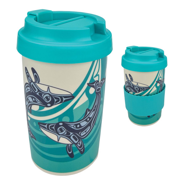 Eco Travel Mug (15oz) - Humpback Whale Eco Travel Mug (15oz) - Humpback Whale