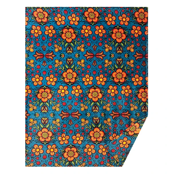Fleece Blanket - Prairie Beadwork