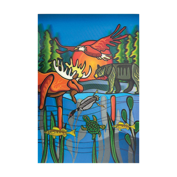 3D Lenticular Postcard - All My Relatives (Indinawemaaganidag)