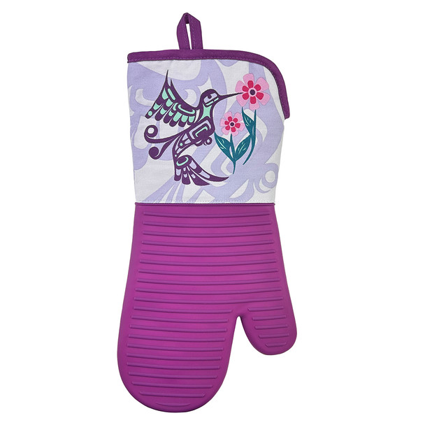 Silicone Oven Mitt - Hummingbird