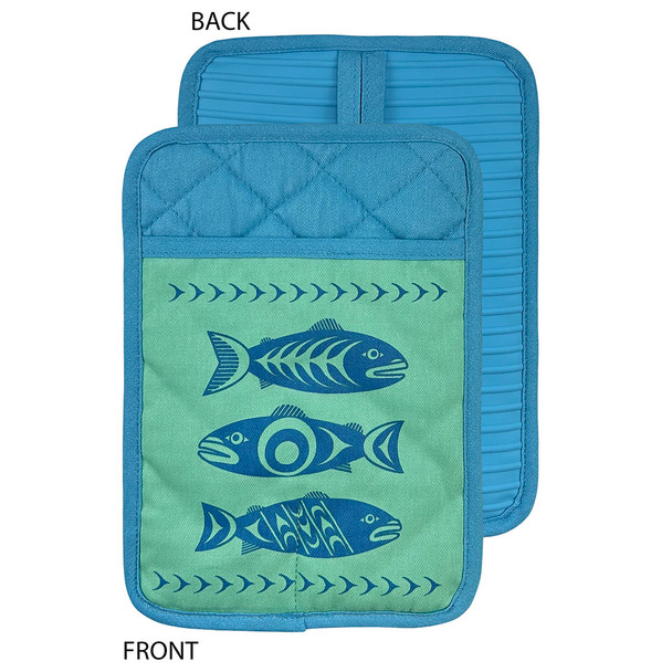 Silicone Potholder - Salmon in the Wild