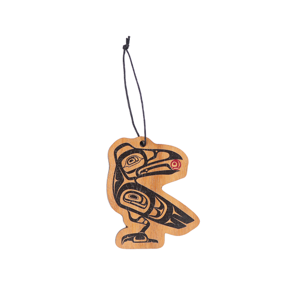 Wood Ornament - Raven