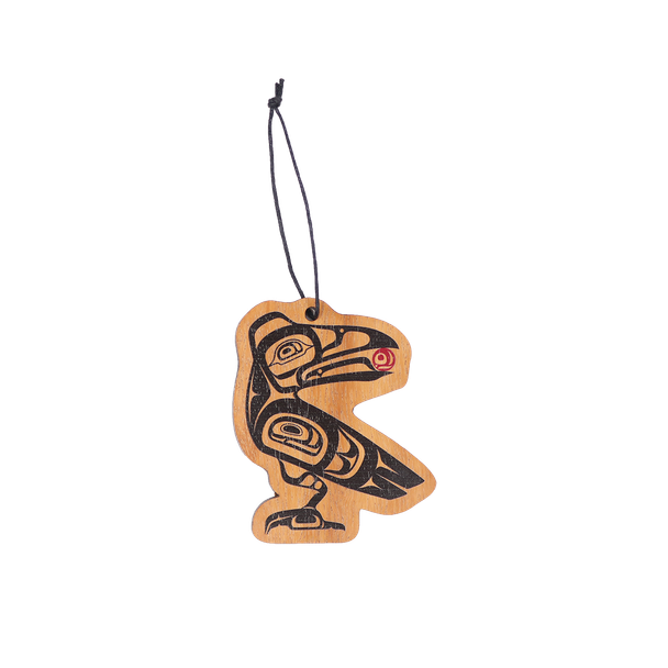 Wood Ornament - Raven