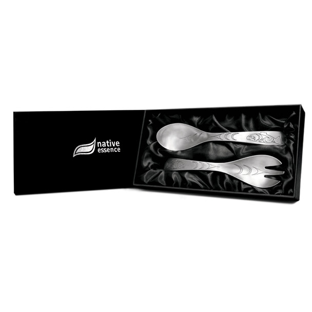 Pewter Serving Set - Salmon Spirit