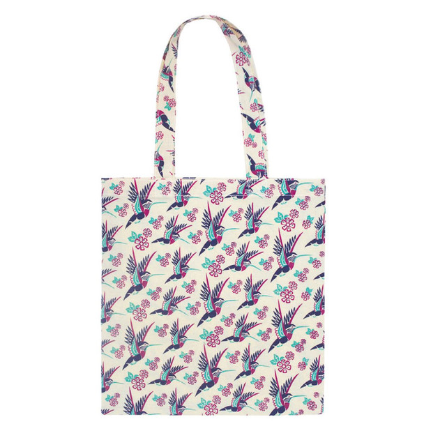 Cotton Eco Tote - Hummingbird