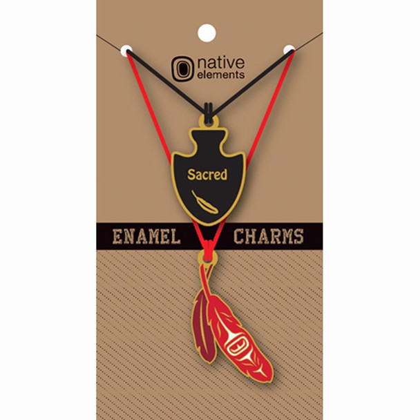 Enamel Charm - Sacred Feather