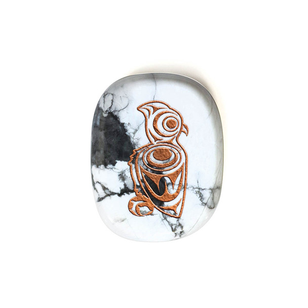 Spirit Stone - Howlite Spirit Owl