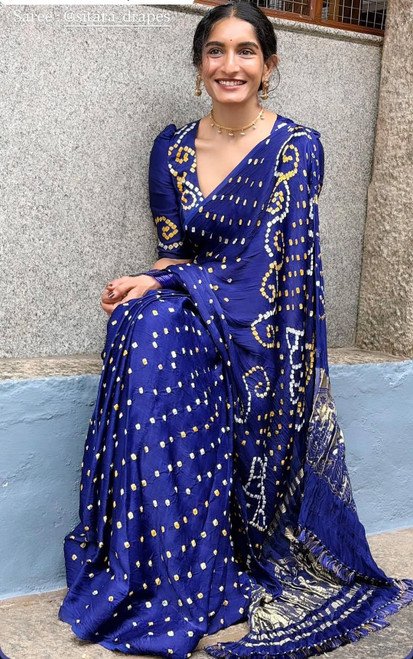 The Hand-Knotted Bandhani | Modal Silk