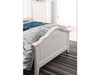 Melody King Single Bed End in White