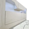 Chicago Queen Headboard in White Wash
