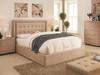 Regent Queen Bed with Gas Lift Storage in Sand