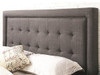 Regent Double Bedhead in Charcoal