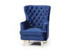 Elisa Arm Chair Navy Velvet