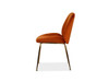 Asta Velvet Dining Chair Rust