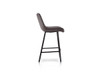 Flynn Ultrasuede Bar Stool in Charcoal