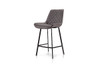 Flynn Ultrasuede Bar Stool in Charcoal