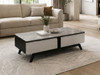 Kiama Stone Top Coffee Table in Grey
