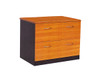 Oxford Lateral Filing Cabinet 2 Drawer Cherry/Charcoal