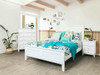 Ballina Double Bed in White