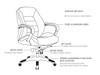 Magnum Leather Executive Office Chair Details