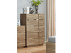 Oscar 5 Drawer Tallboy in Light Oak