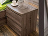 Bali Bedside Table Mocha Oak