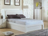 Manhattan bed with gas lift storage Gloss White