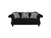 Siena 3 Seater Black