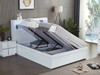 Adrian Double Bed with Gas Lift Storage in Gloss White