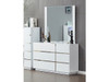 Oscar Dressing Table in Gloss White