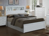 Olsen Double Gas Lift Hardwood Bed in White