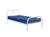 Noel Single Metal Bed White