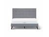 Yulara Double Fabric Upholstered Bed in Grey