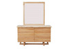 Argyle 6 Drawer Dressing Table in Chestnut Oak