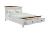 Lynbrook King Timber Bed with Storage