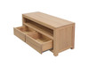 Amsterdam 2 Drawer Solid White Cedar Wood TV Unit in Natural