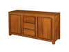 Amsterdam 2 Door 3 Drawer Buffet in Light Pecan